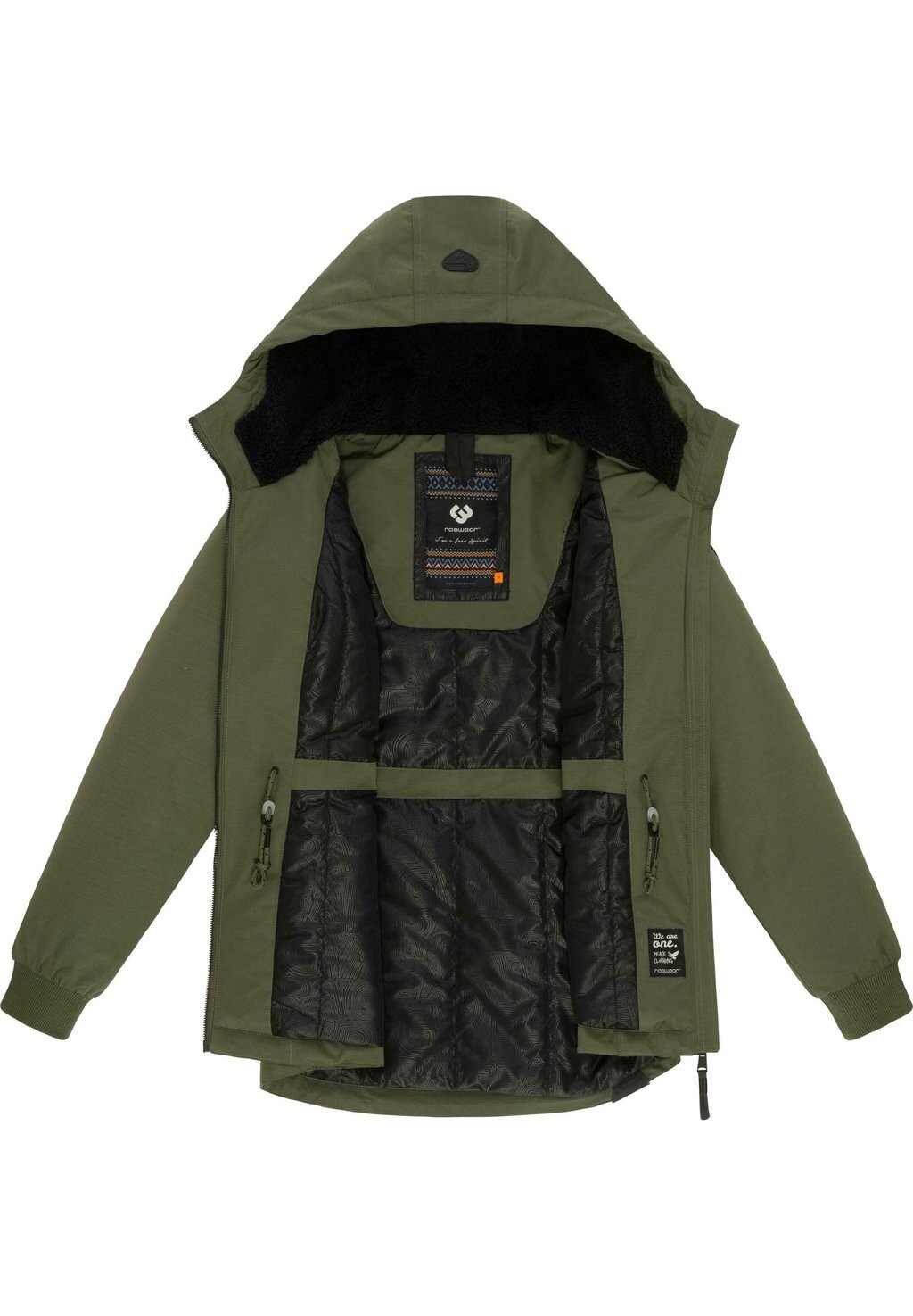 

Зимняя куртка WINTERJACKE DOWEY WARM RAIN Ragwear, оливковый