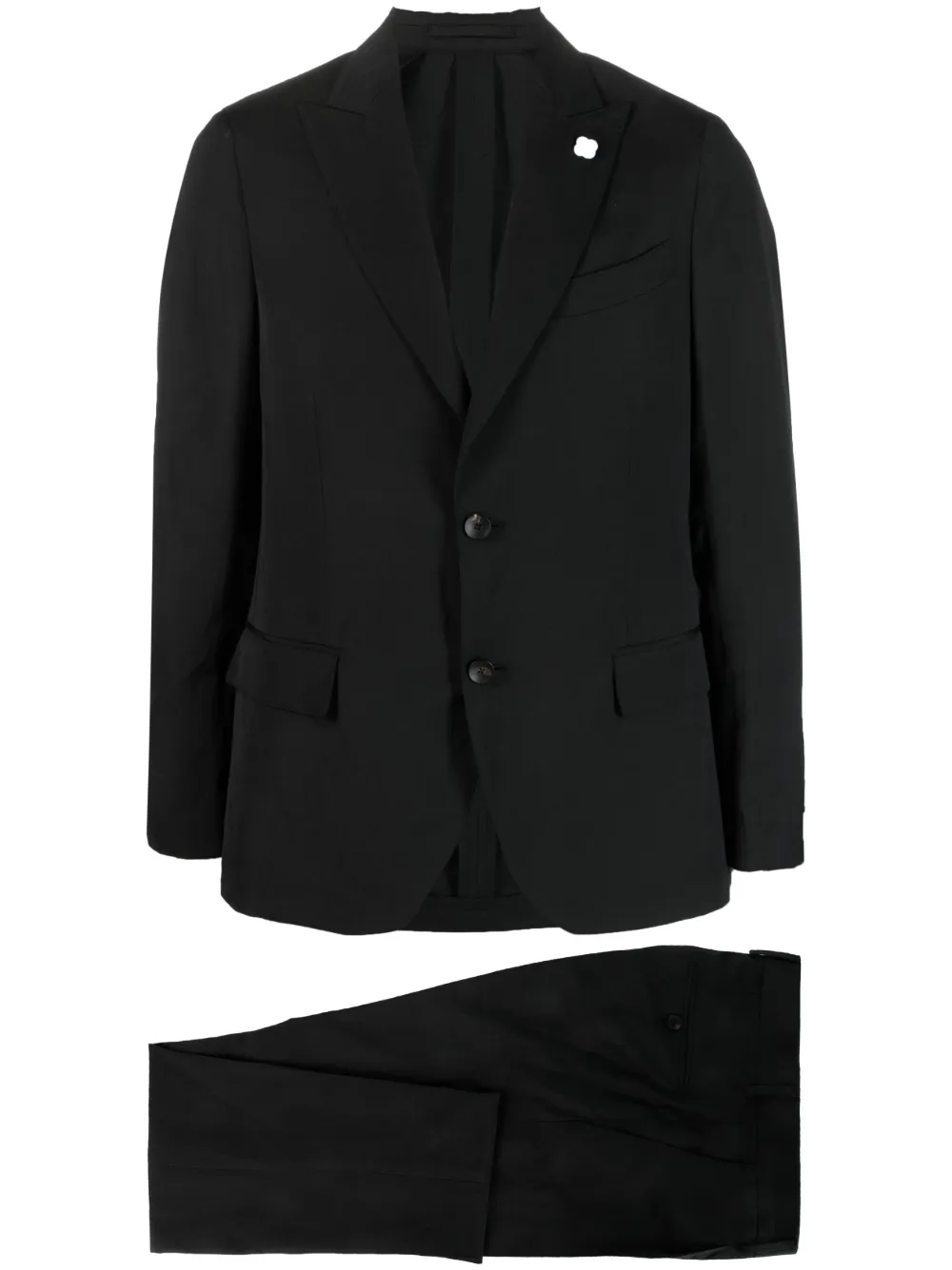 

Костюм с однобортным пиджаком Lardini, черный