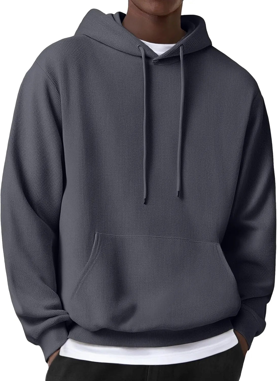 

Толстовка с капюшоном Coofandy мужская, длинный рукав, карман