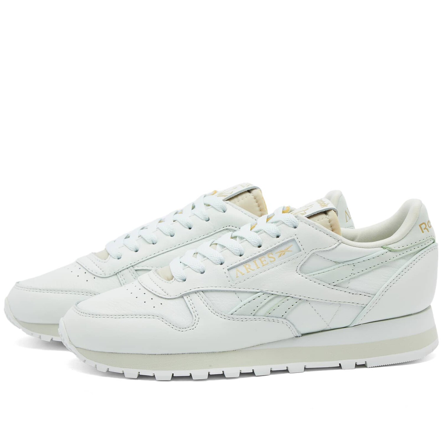 

Кроссовки Reebok X Aries Classic Leather, цвет Opal Glow, Cool Sage & Storm Glow, Серый, Кроссовки Reebok X Aries Classic Leather, цвет Opal Glow, Cool Sage & Storm Glow