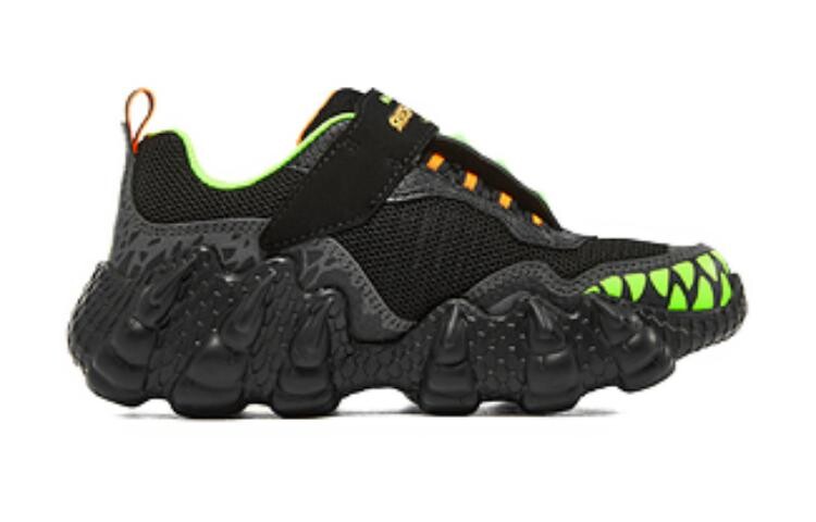 Кроссовки Skechers Kids Lifestyle Shoes GS Low-top Black, черный/зеленый — фото 2