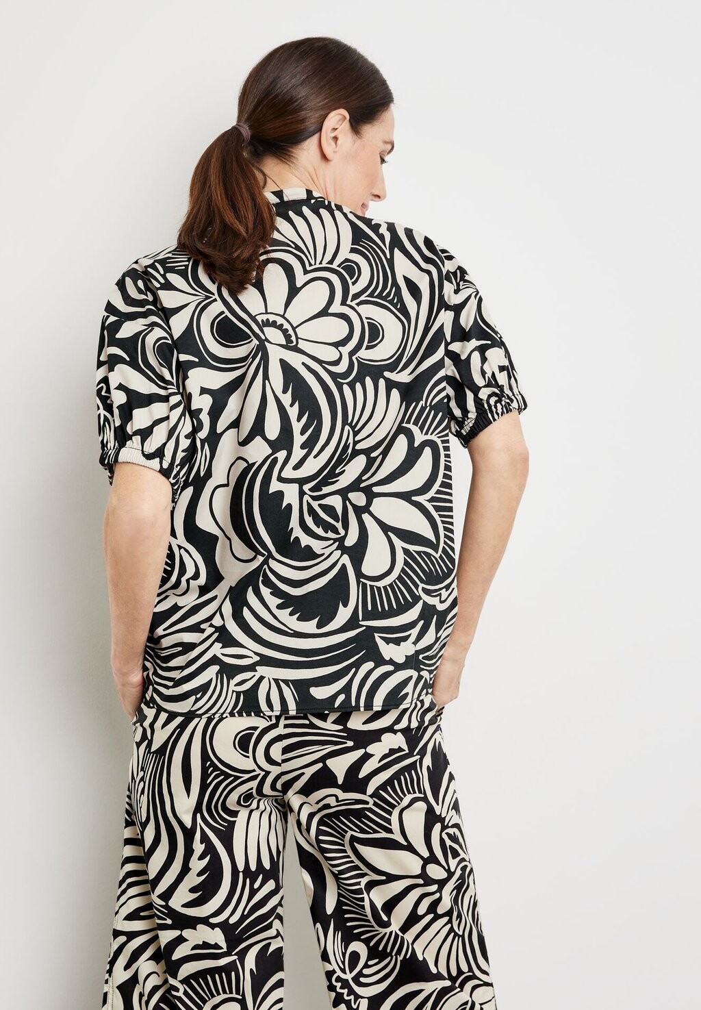 

Блуза LEGERE MIT ALLOVER-MUSTER Gerry Weber, черный