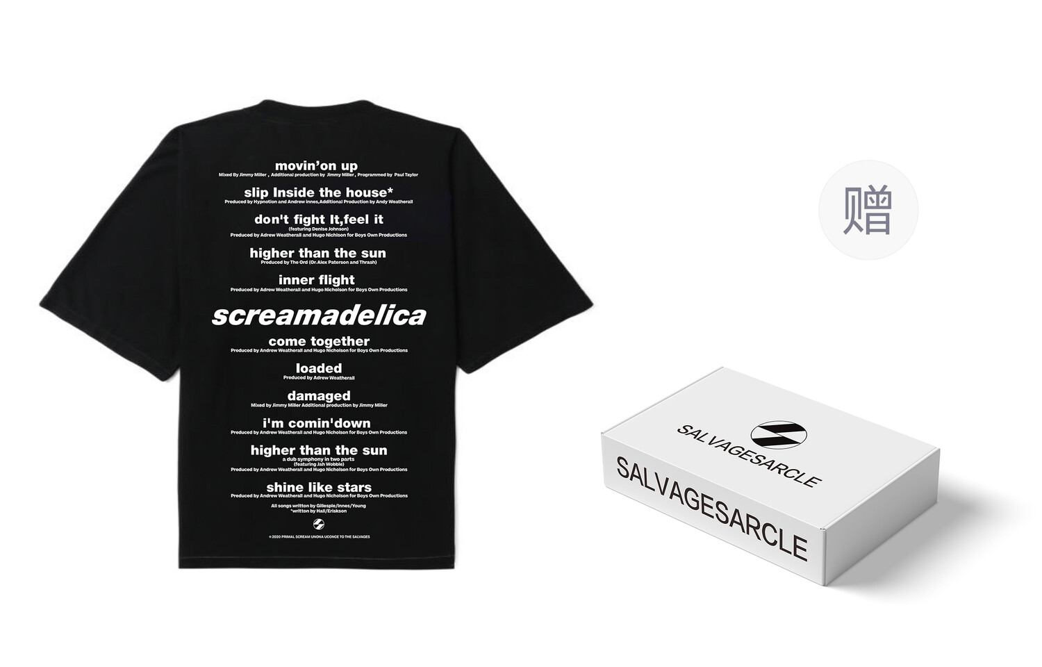 

Футболка Rock Music Series унисекс The Salvages Fashion Club, белый