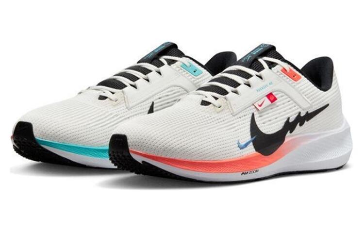 Кроссовки Nike Air Zoom Pegasus 40 "Year Of The Dragon", темно-красный/белый/черный — фото 2