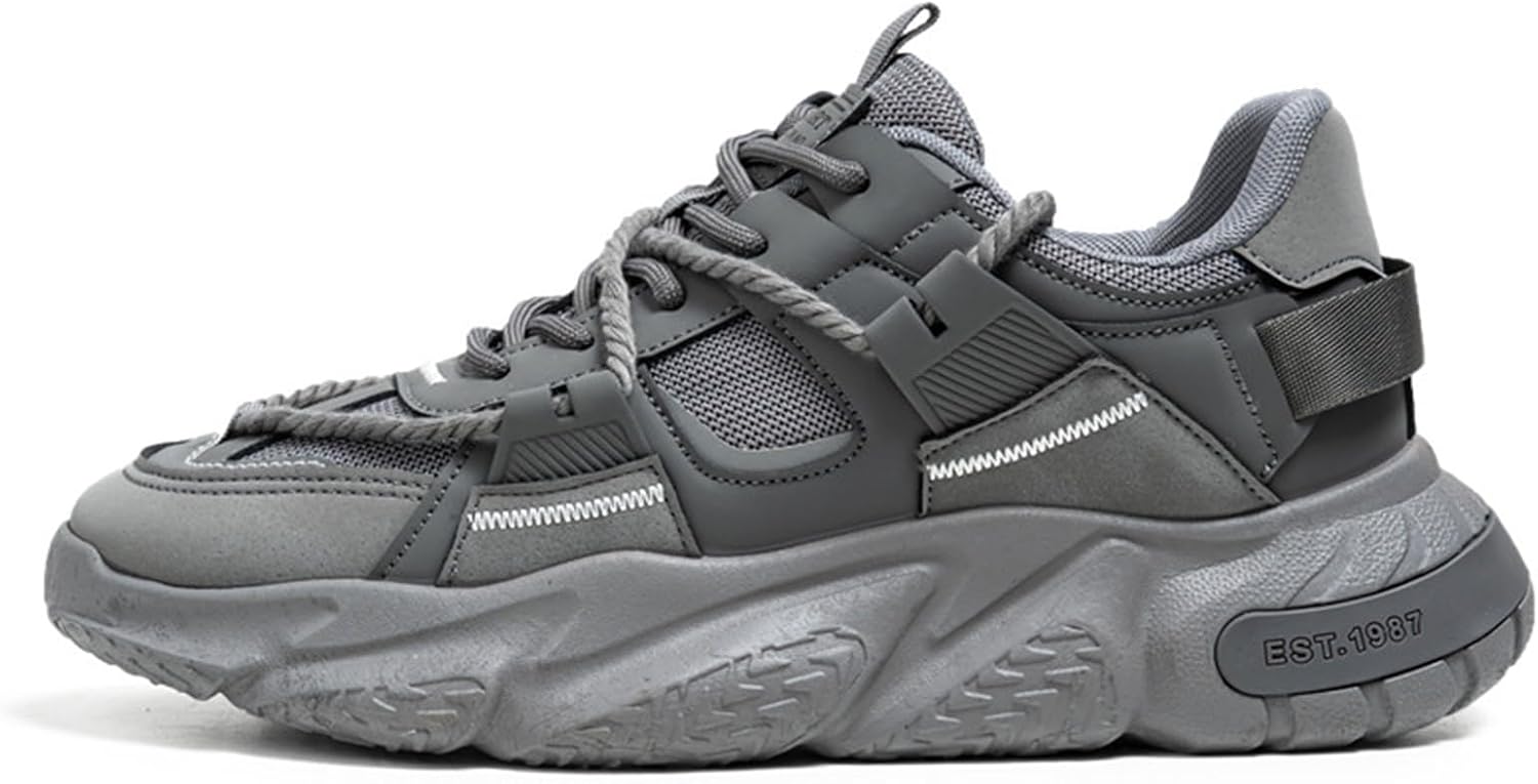 

Мужские дорожные кроссовки GSIGUL, легкие прогулочные кроссовки, амортизирующие мужские кроссовки, спортивно-повседневная обувь для мужчин, серый