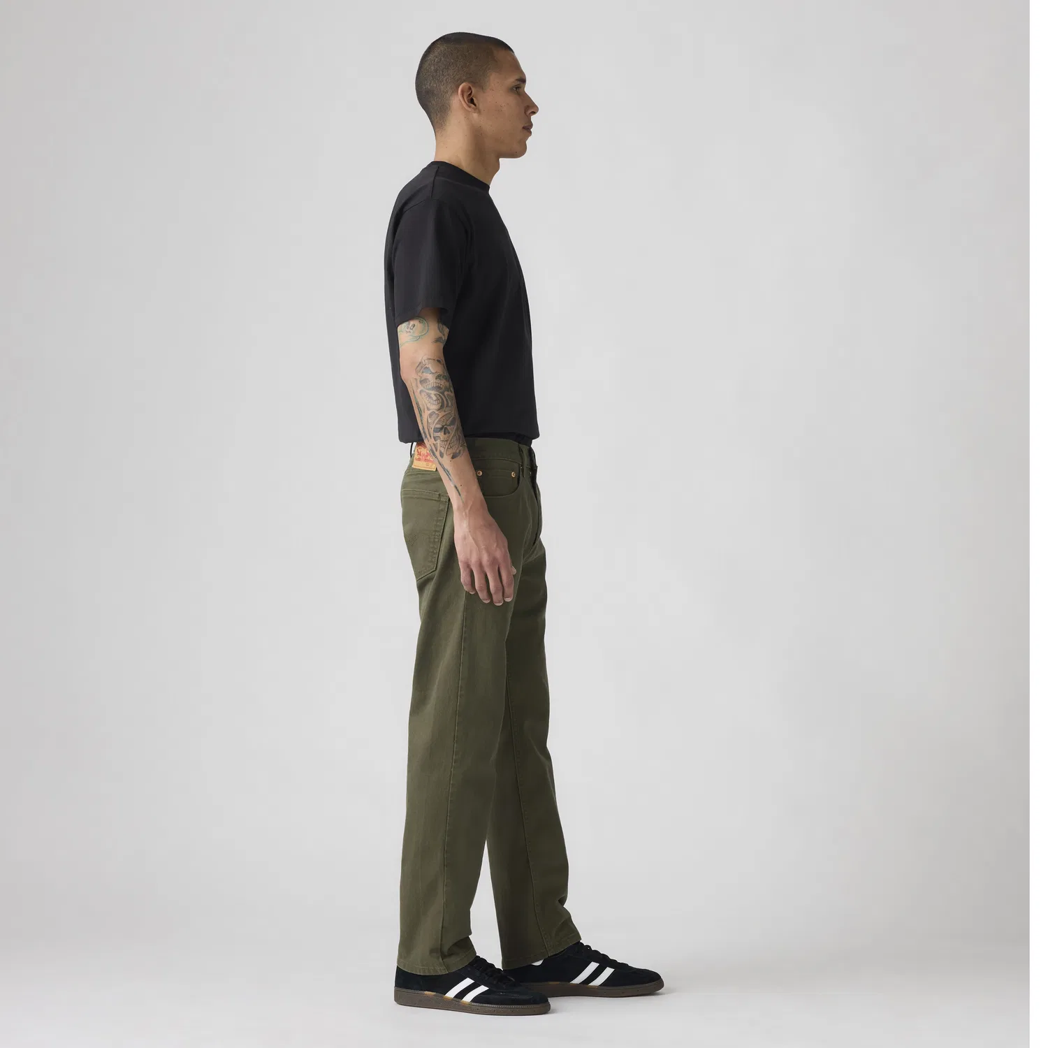 Мужские джинсы 505 Regular Levi's, темно-оливково-зеленый — фото 3
