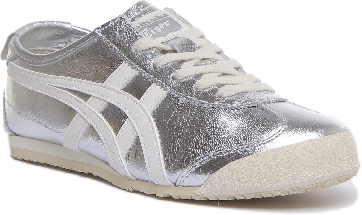 Кроссовки Onitsuka Tiger Unisex Adult Mexico 66, серебристый/слоновая кость — фото 2