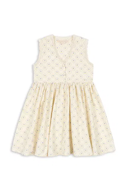 Платье с кружевом Coeur Lace Dress Konges Sløjd, бежевый — фото 2