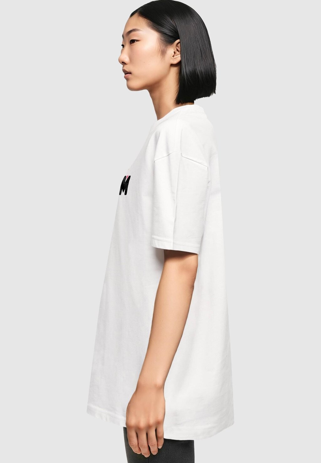 

Футболка с принтом MOTHERS DAY QUEEN MOM OVERSIZED BOYFRIEND TEE Merchcode, белый