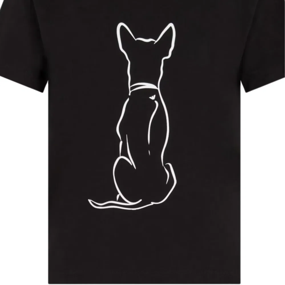Футболка We Love Dogs Crewneck EMPORIO ARMANI, Black — фото 3