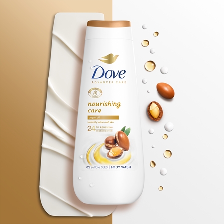 Гель для душа Dove Advanced Care Nourishing Care, 225 ml — фото 2