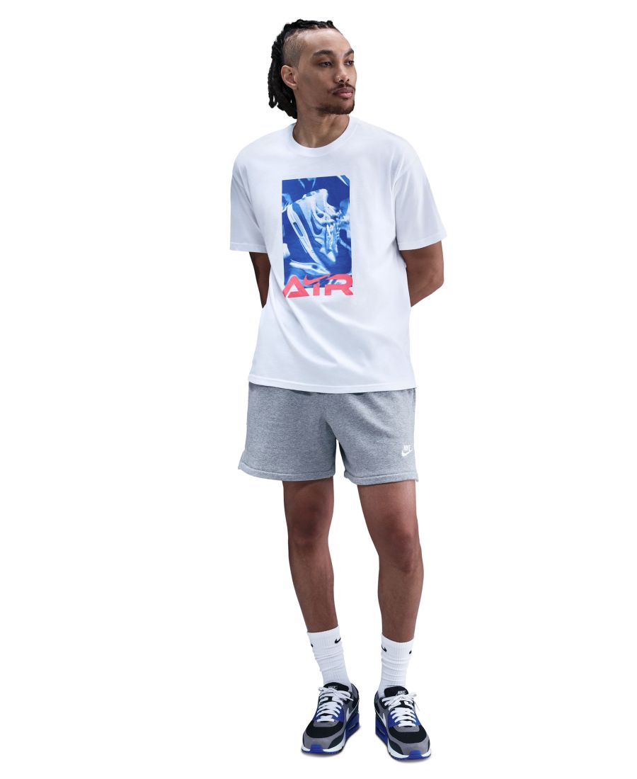 

Мужская спортивная футболка свободного кроя Nike, White, Белый, Мужская спортивная футболка свободного кроя Nike, White