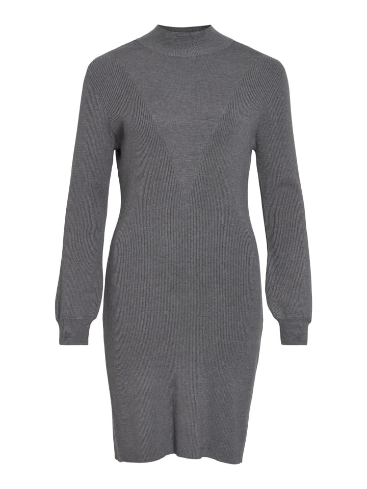 

Платье до колена Vila, темно-серый меланж