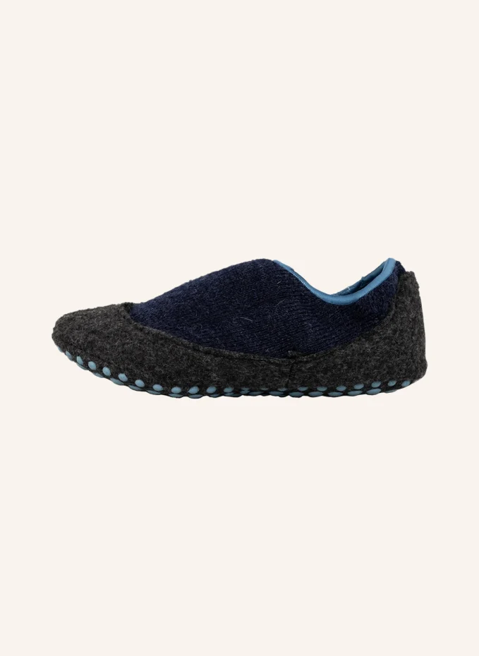 Носки-стоппер cosy slipper из шерсти мериноса  Falke, синий — фото 4