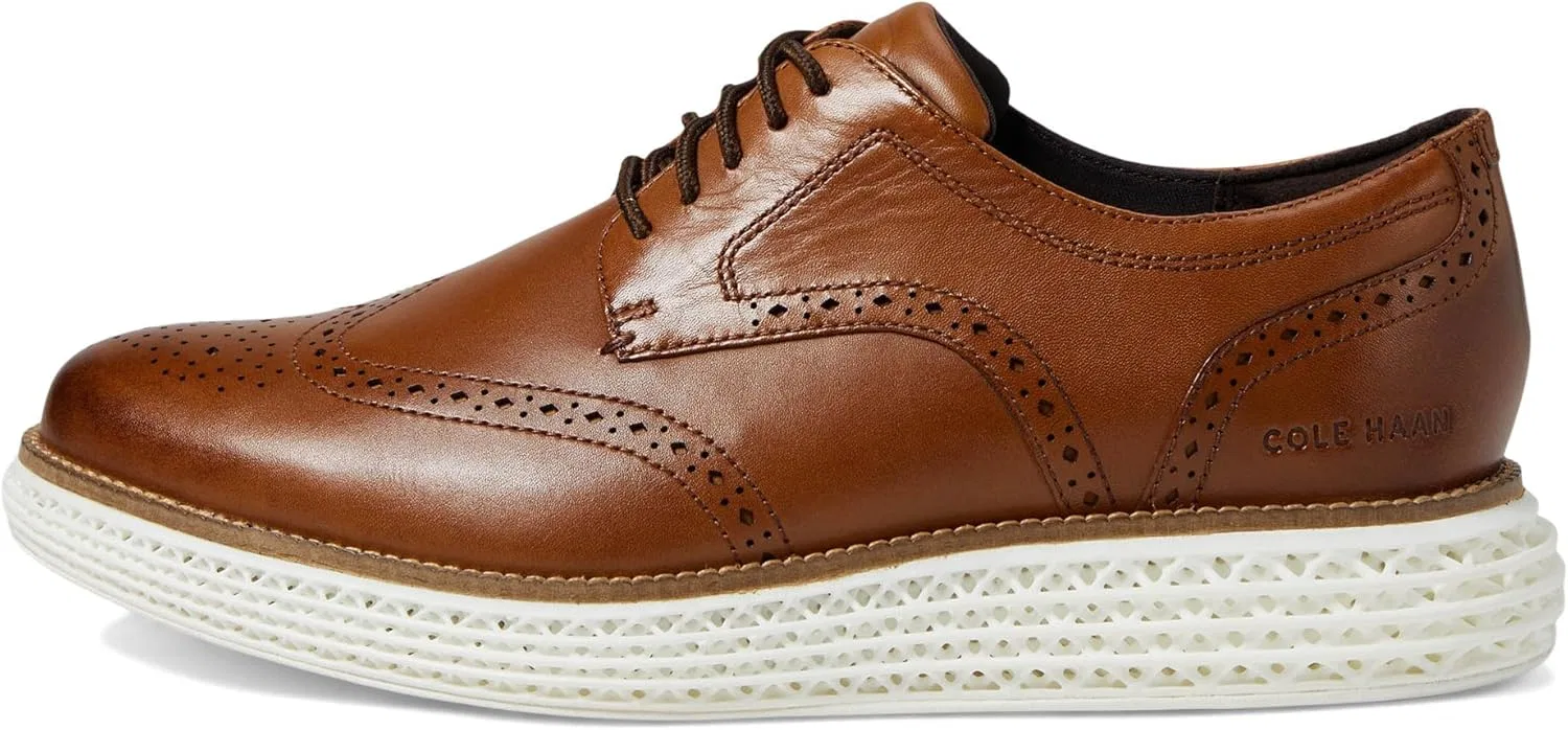 Мужские оксфорды Cole Haan Original Grand 2.0 Wing Tip, British Tan — фото 4