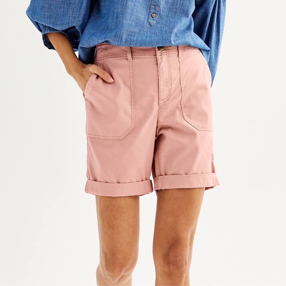 

Женские шорты-бермуды Sonoma Goods For Life Utility, цвет Chic Mauve