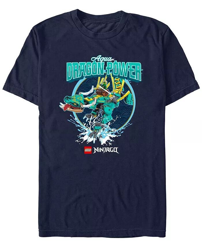 

Мужская футболка Lego Ninjago Aqua Dragon Power с коротким рукавом Fifth Sun, синий