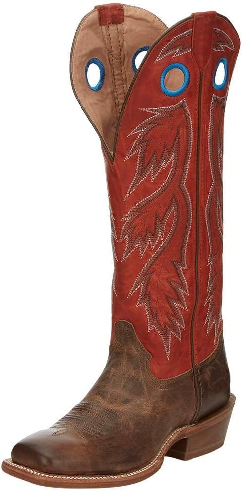 

Мужские вестерн-сапоги Tony Lama Colburn Buckaroo - с отделкой Flame, кожа международного оранжевого цвета, широкий квадратный носок