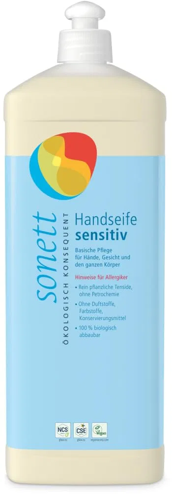 Органическое жидкое мыло для рук Sonett Sensitive, 6 л Sonett