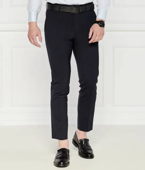 Брюки чинос H-george custom slim fit Boss, темно-синий — фото 3