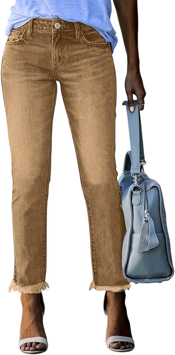 

Прямые джинсы midelxp для женщин с растяжкой и низкой посадкой