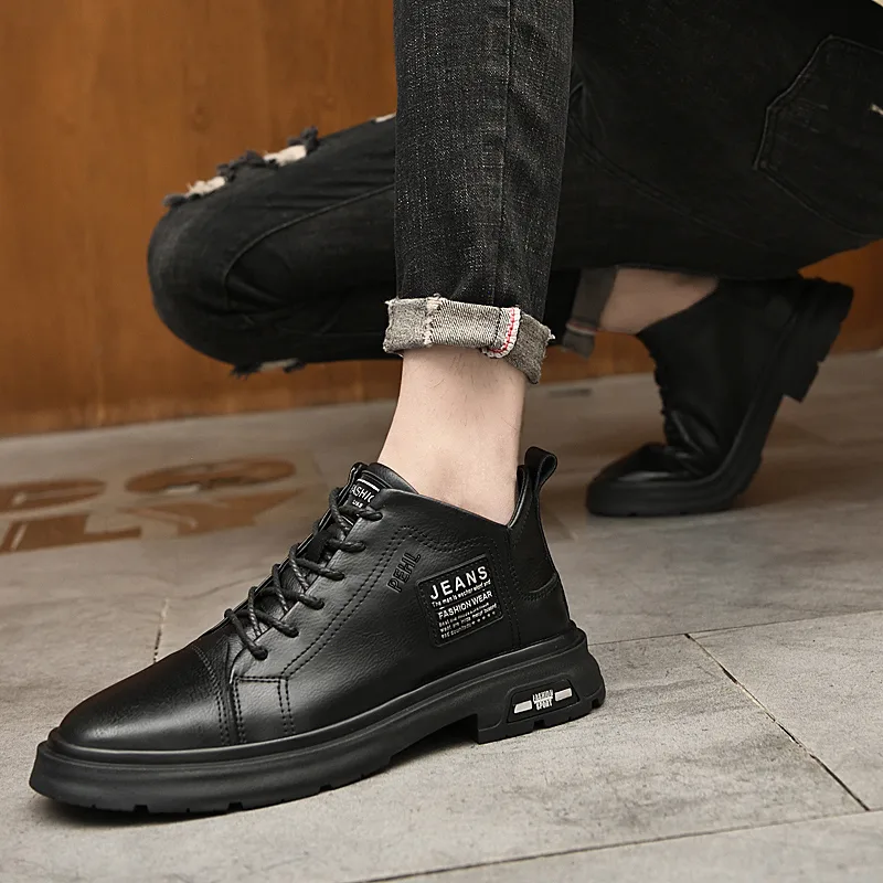 PEHL Мужские повседневные туфли low top черные/коричневые — фото 3