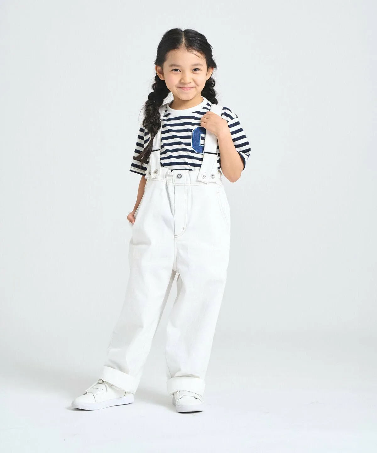 Штаны на подтяжках Comme Ca Ism, off white