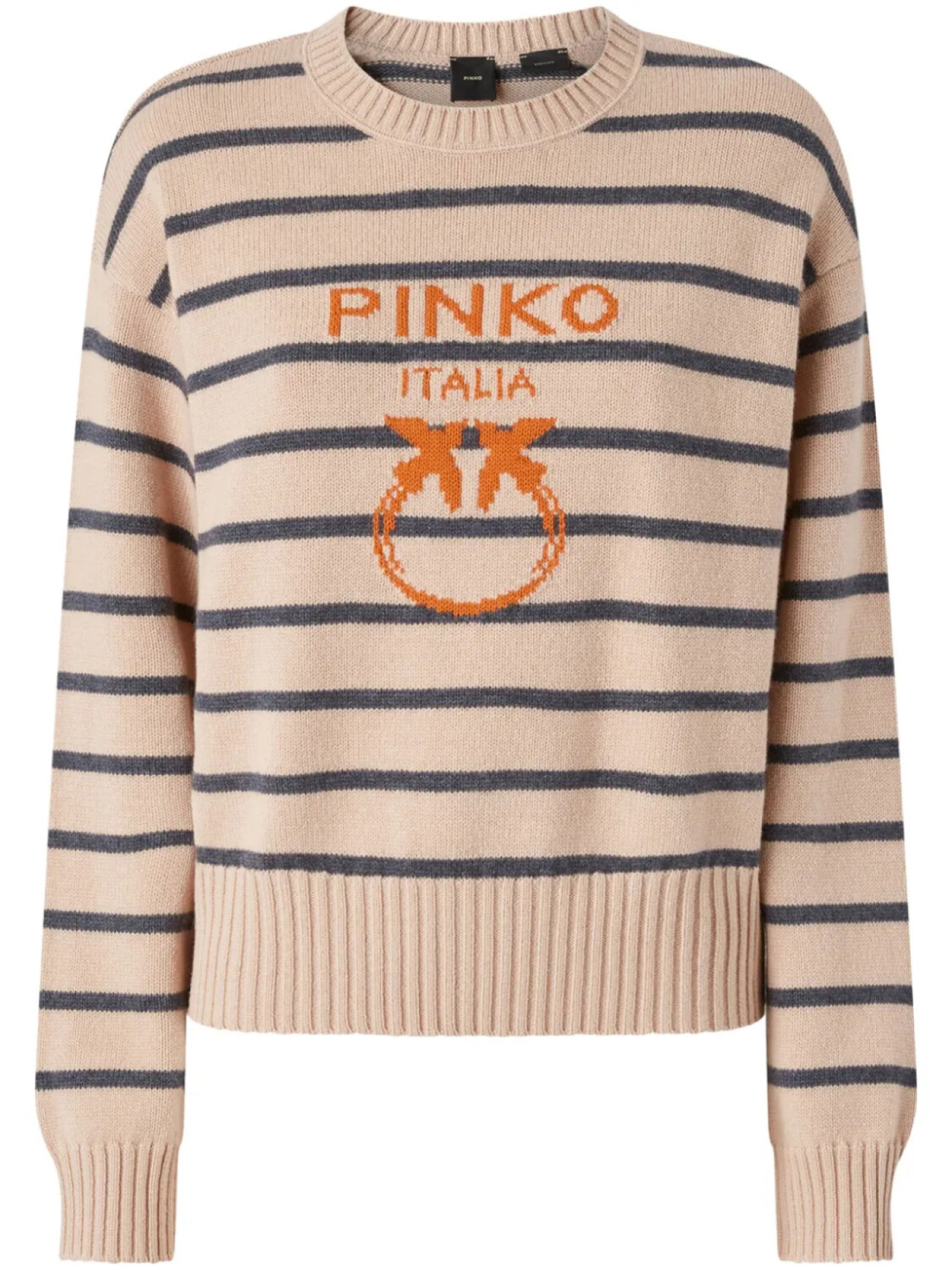 

PINKO свитер Love Birds вязки интарсия, нейтральный