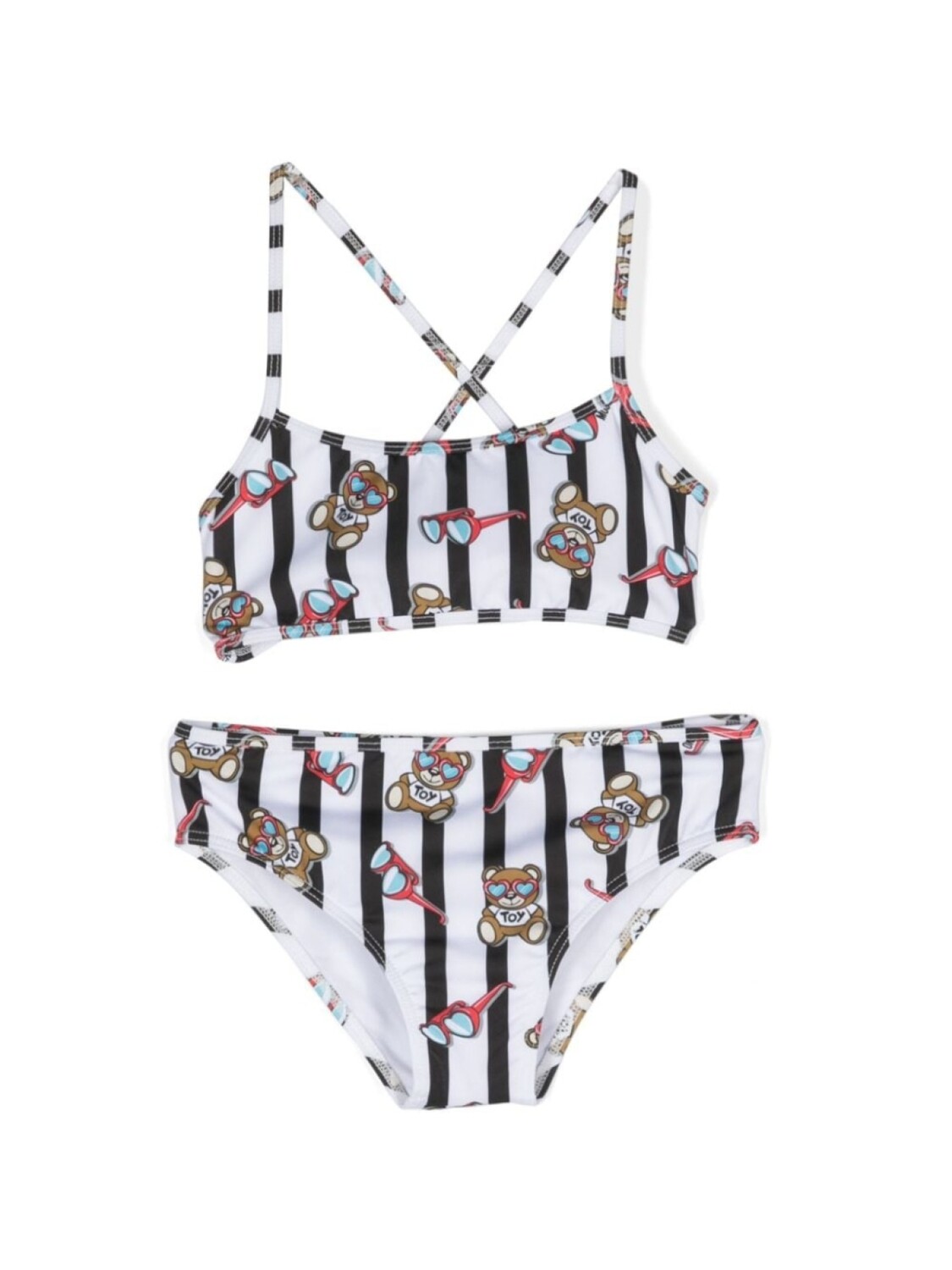 

Комплект нагрудников с принтом Teddy Bear Moschino Kids, белый