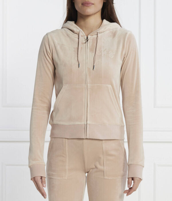 

Толстовка женская Juicy Couture короткая на молнии, бежевый