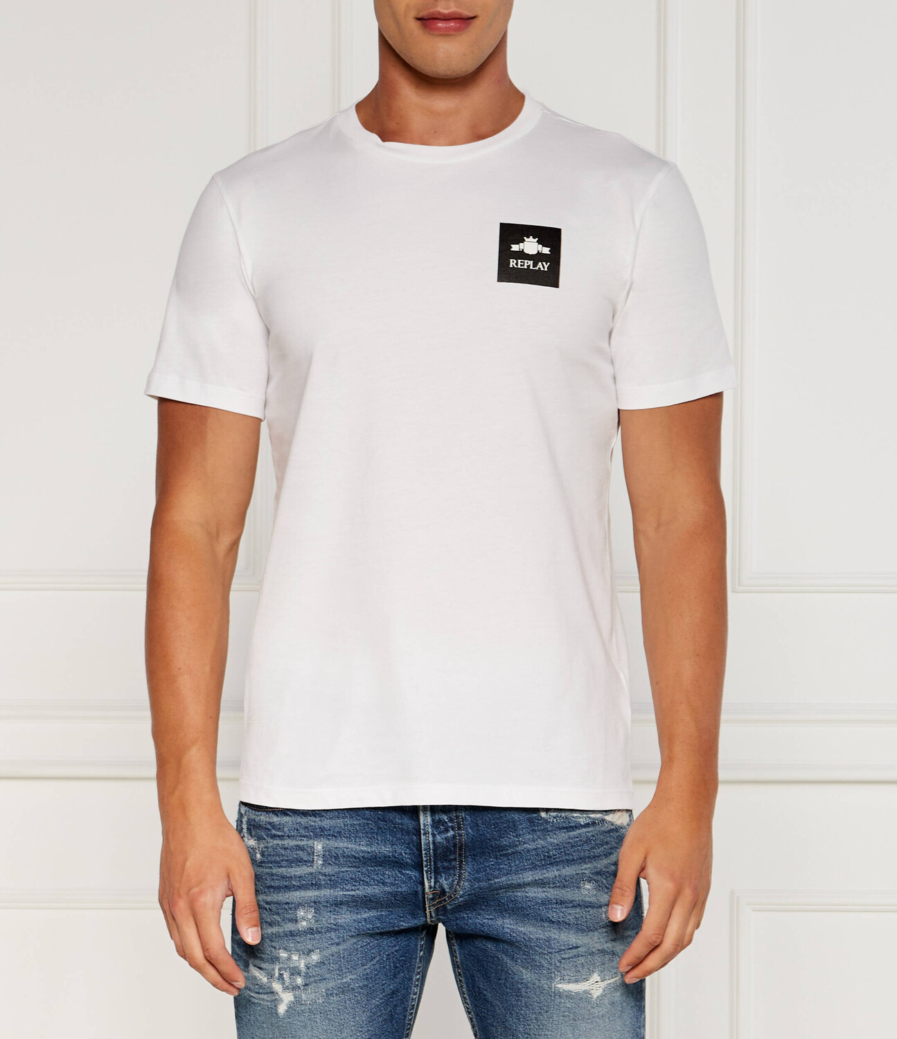 

Футболка Replay Regular Fit, белый