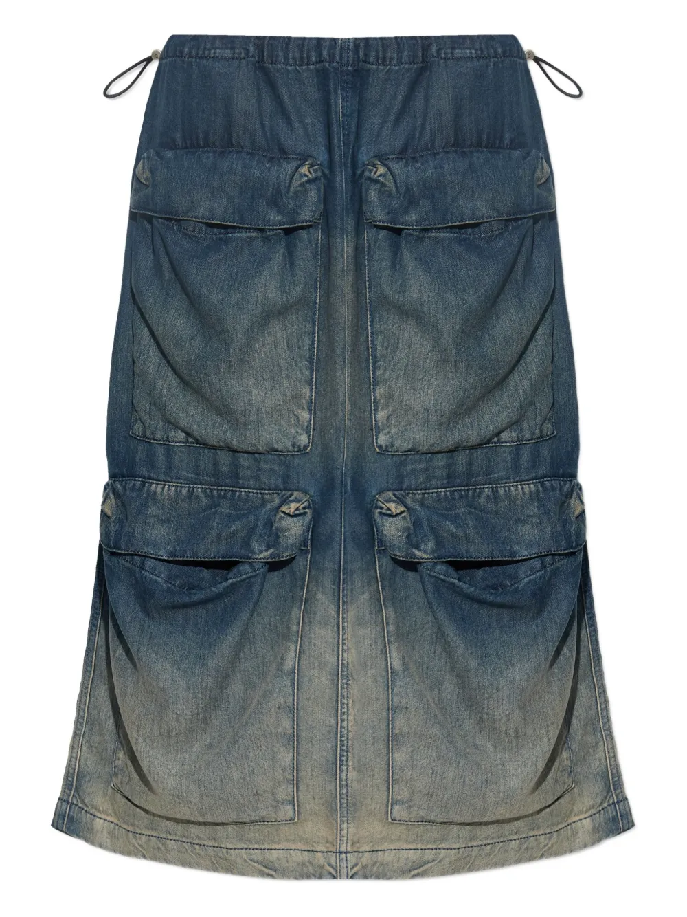 

Джинсовая юбка с карманами DIESEL, синий