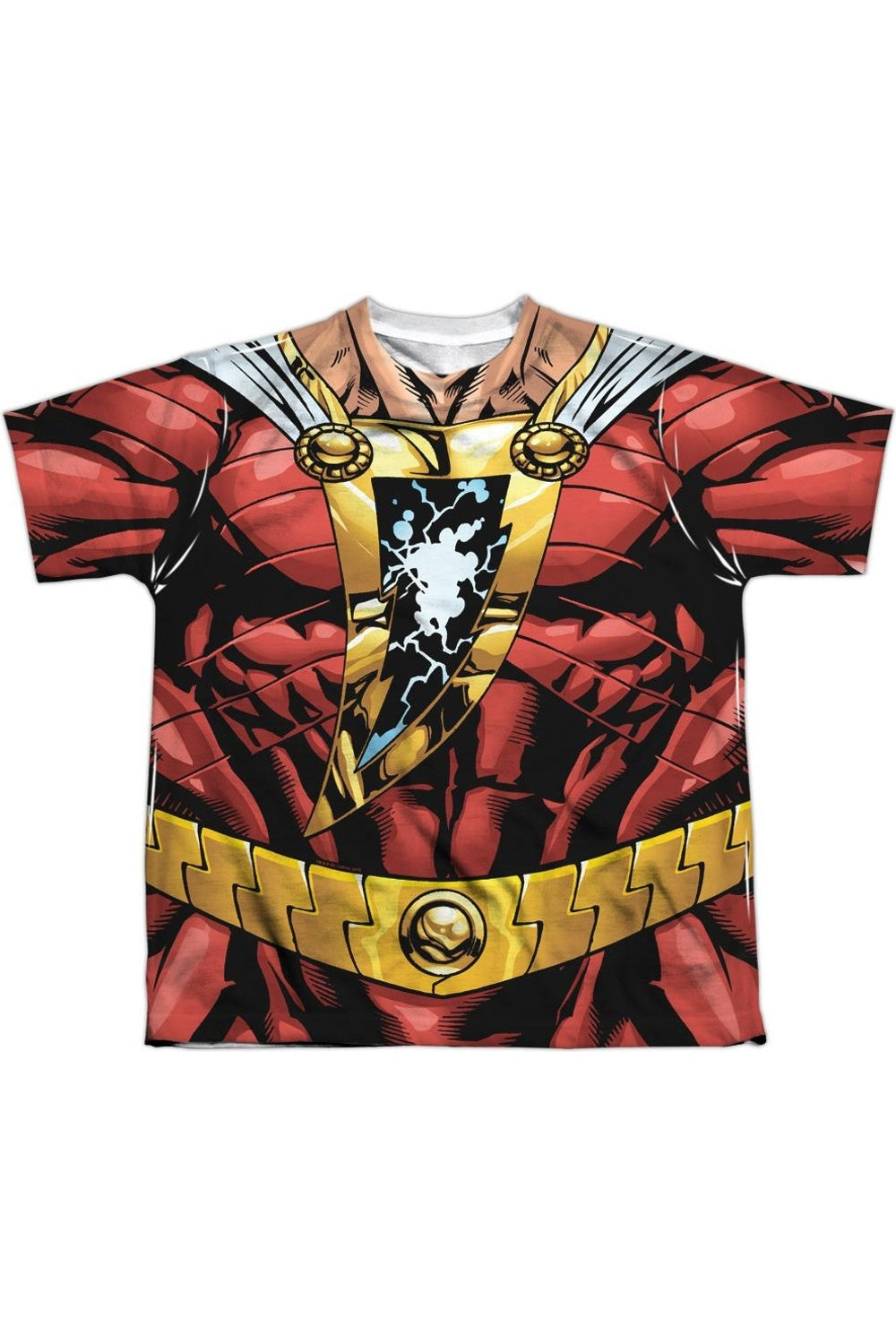 

Футболка с коротким рукавом для детей "Лига справедливости Америки" - униформа Shazam Gildan, белый