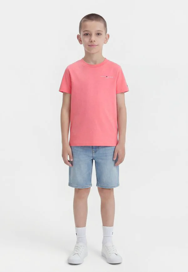 Футболка с логотипом, круглый вырез, базовая футболка Tommy Hilfiger, Tropical Blush