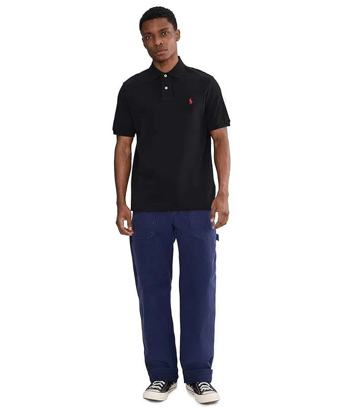 Поло Polo Ralph Lauren The Iconic Mesh Polo Shirt, Polo Black — фото 2