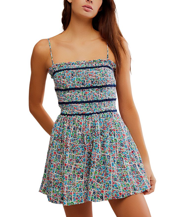 

Платье с принтом "Bali Checked Out" Free People, мультиколор