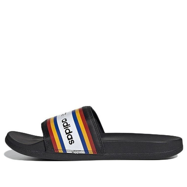 

Тапочки x farm rio adilette комфортные слайды Adidas, черный