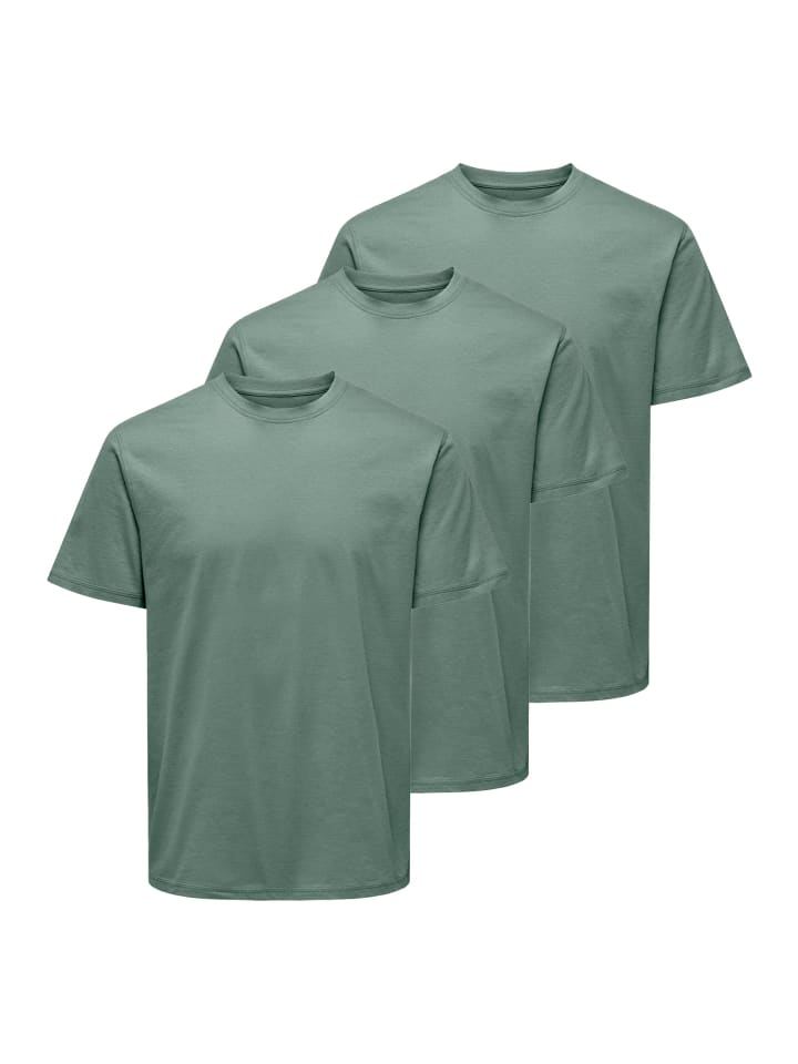 

Футболка ONLY & SONS, цвет iceberg green