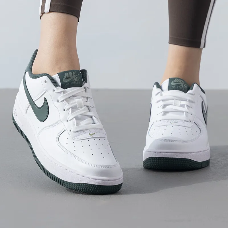 Nike Air Force 1 LV8 2 'White Dark Green' GS — фото 4