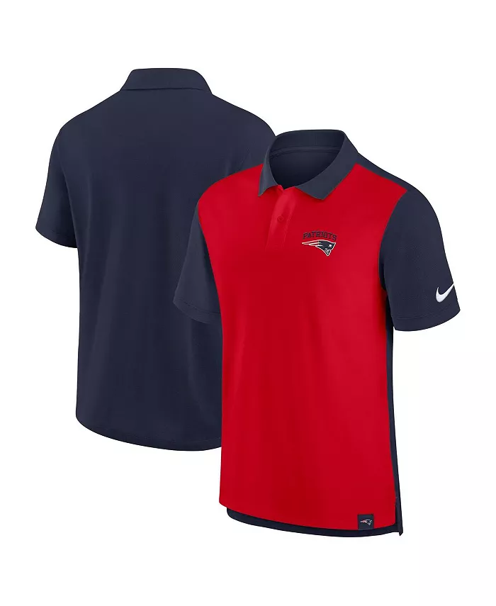

Мужская поло New England Patriots Blitz Pique в цвете Navy/Red Nike