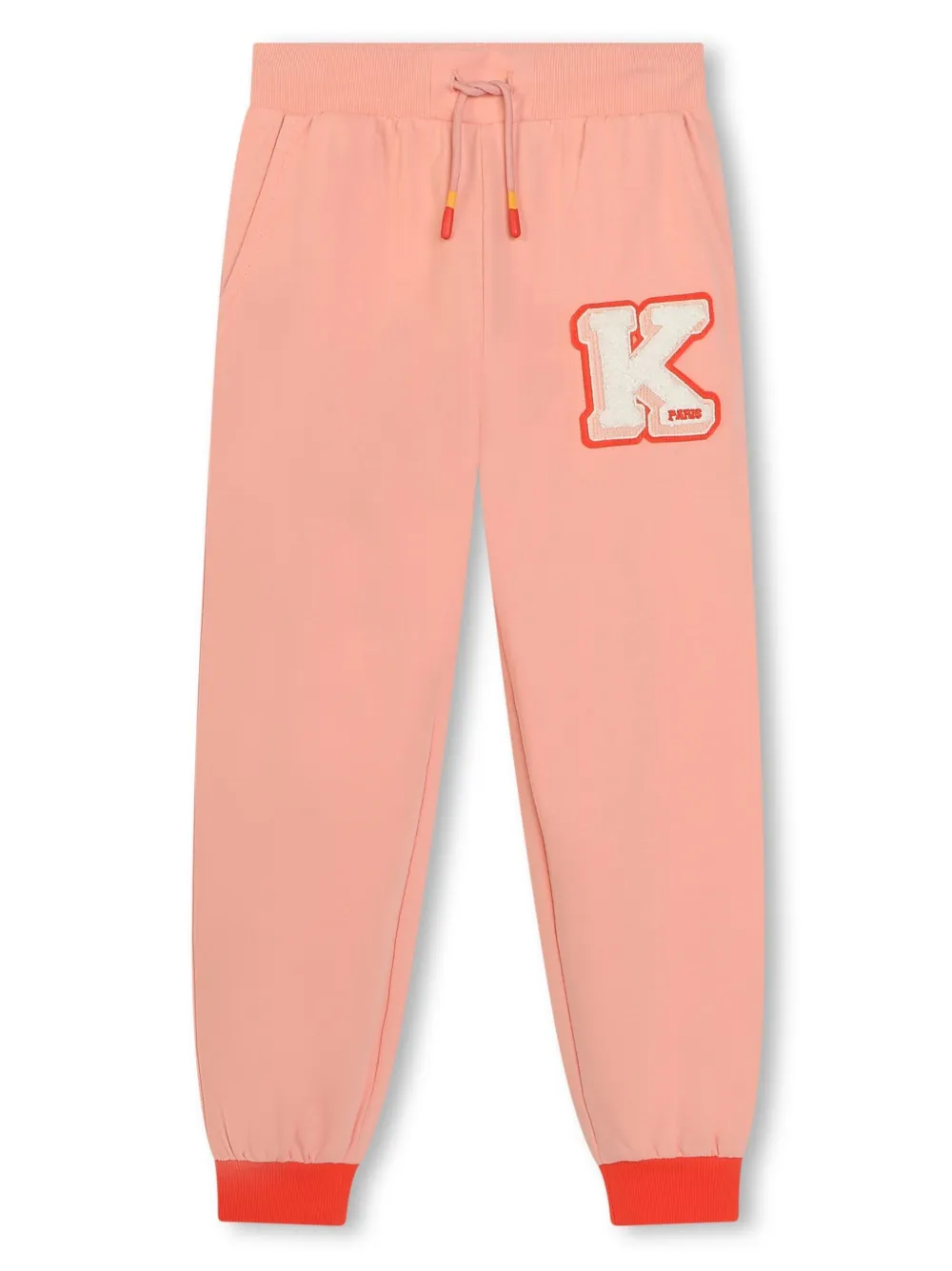 

Спортивные брюки с кулиской и логотипом Kenzo Kids, оранжевый