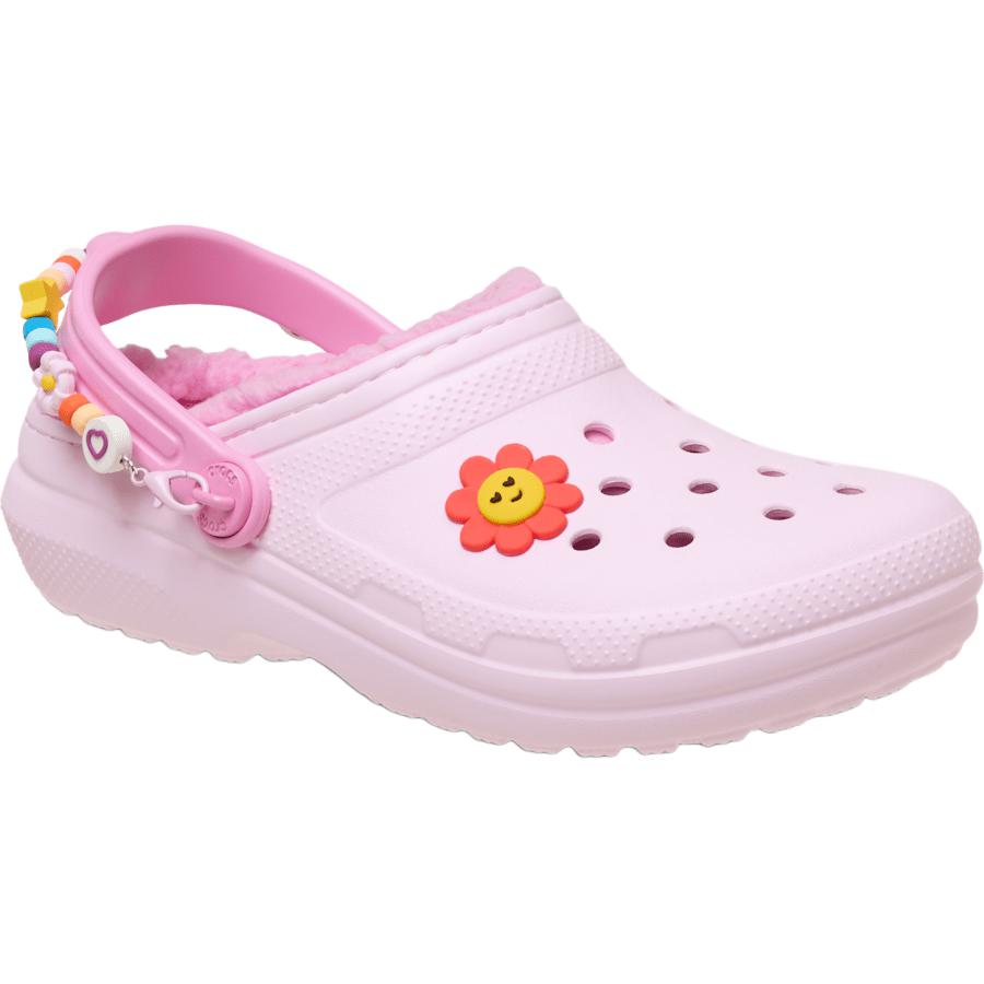 Crocs Классические низкие ботинки для малышей с поддержкой, подкладкой, розовые — фото 4
