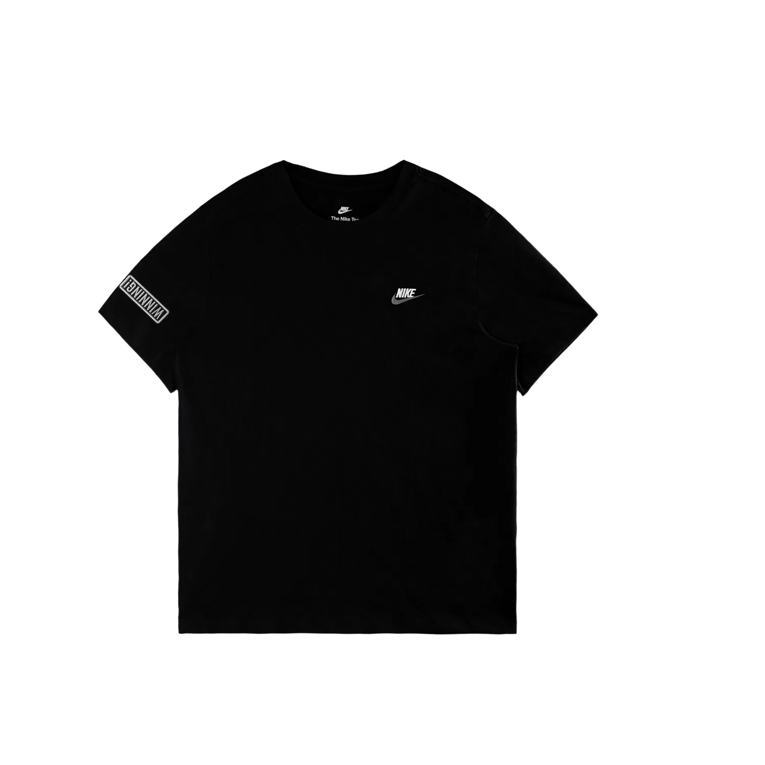 Футболка Nike Sportswear Club с вышивкой, черный/белый/темно-серый