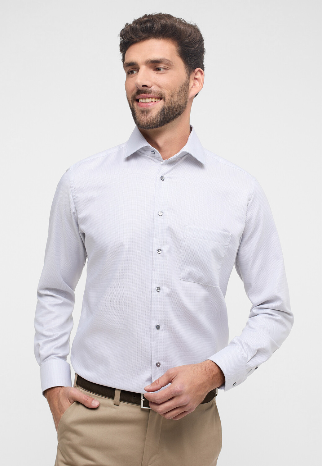 

Рубашка Eterna MODERN FIT, серый