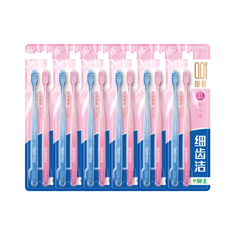 Насадка для зубной щетки Crystal Mini Soft Bristle, 2 шт/4 шт/6 шт LION, Crystal Soft Bristle Toothbrush *12 Pcs (Random Color)