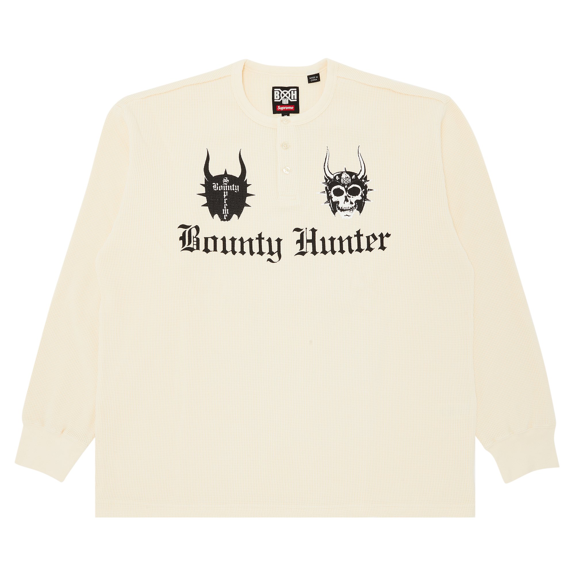 

Термальный топ Henley с длинными рукавами Supreme x Bounty Hunter, цвет Натуральный