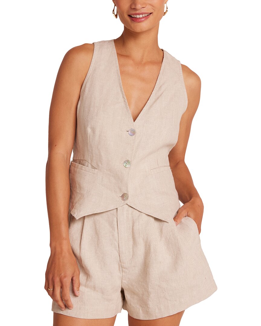 

Льняной жилет Bella Dahl Cinch Back, коричневый