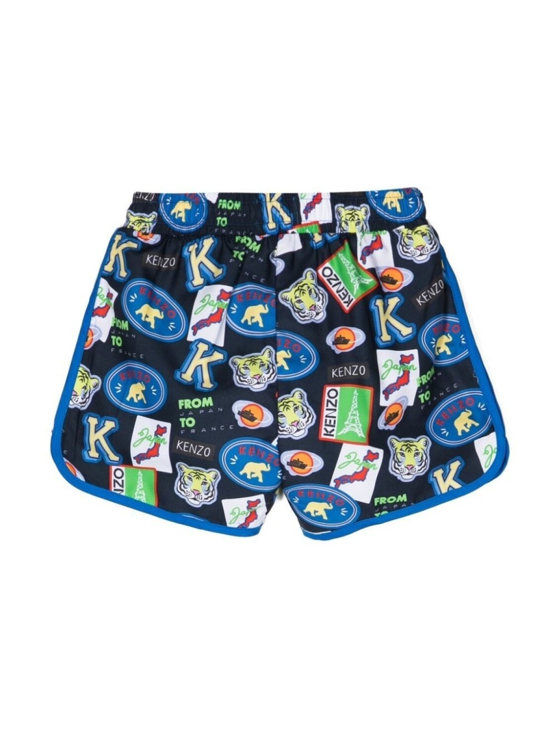 

Kenzo Kids шорты с графичным принтом, черный