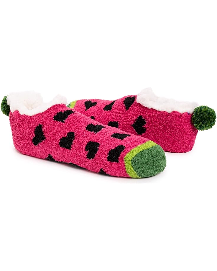 

Носки Betsey Johnson Women's 2 Pair Pack Infused Cabin Footie Sock, цвет Watermelon