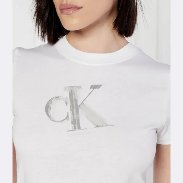 Футболка стандартного кроя Meta baby Calvin Klein, белый — фото 4